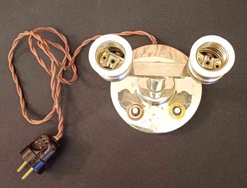 Funkcionalistická chromovaná stolní lampička ELPE - foto 2