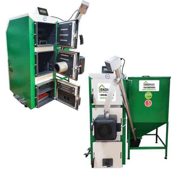 Hybridní kotel na dřevo/pelety 12 kW - foto 2