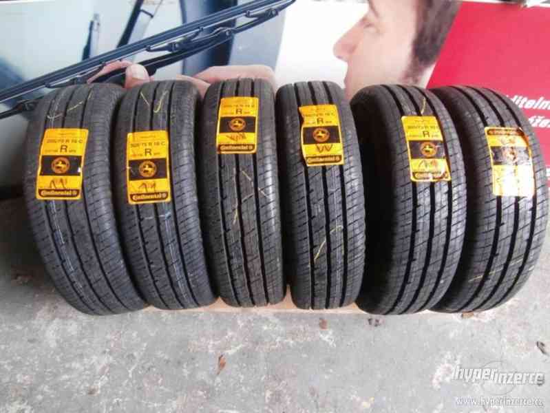 4x letní pneumatiky 205/75 R16C Continental 100% za 4ks - foto 1