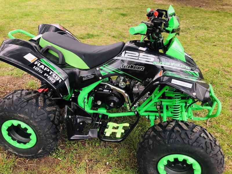 Čtyřkolka Raptor 125ccm, černo-zelená - foto 7