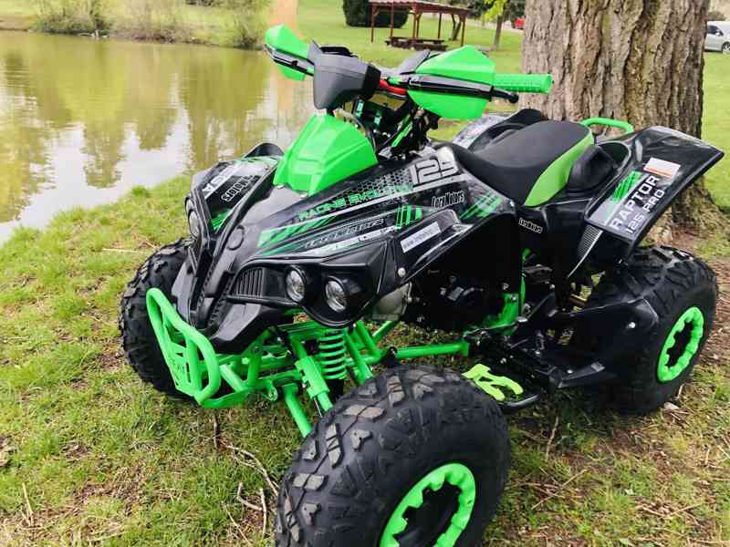 Čtyřkolka Raptor 125ccm, černo-zelená - foto 2