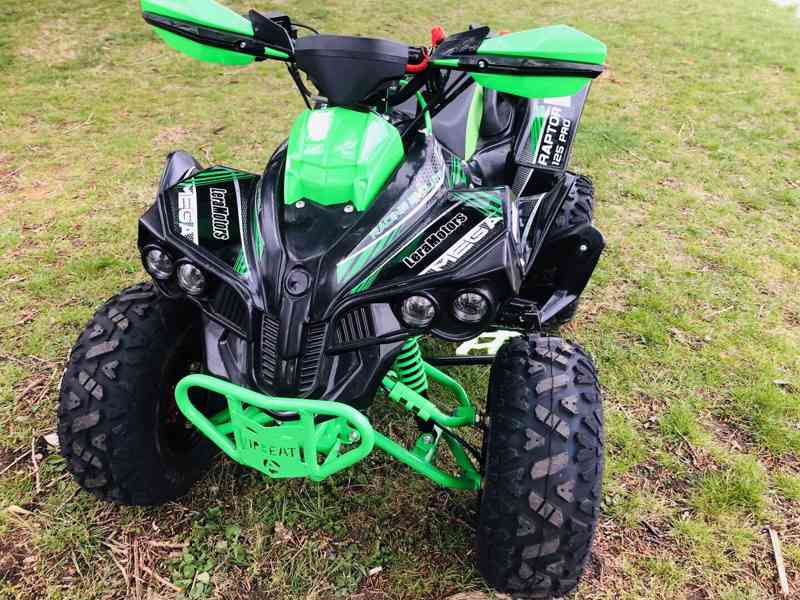 Čtyřkolka Raptor 125ccm, černo-zelená - foto 9