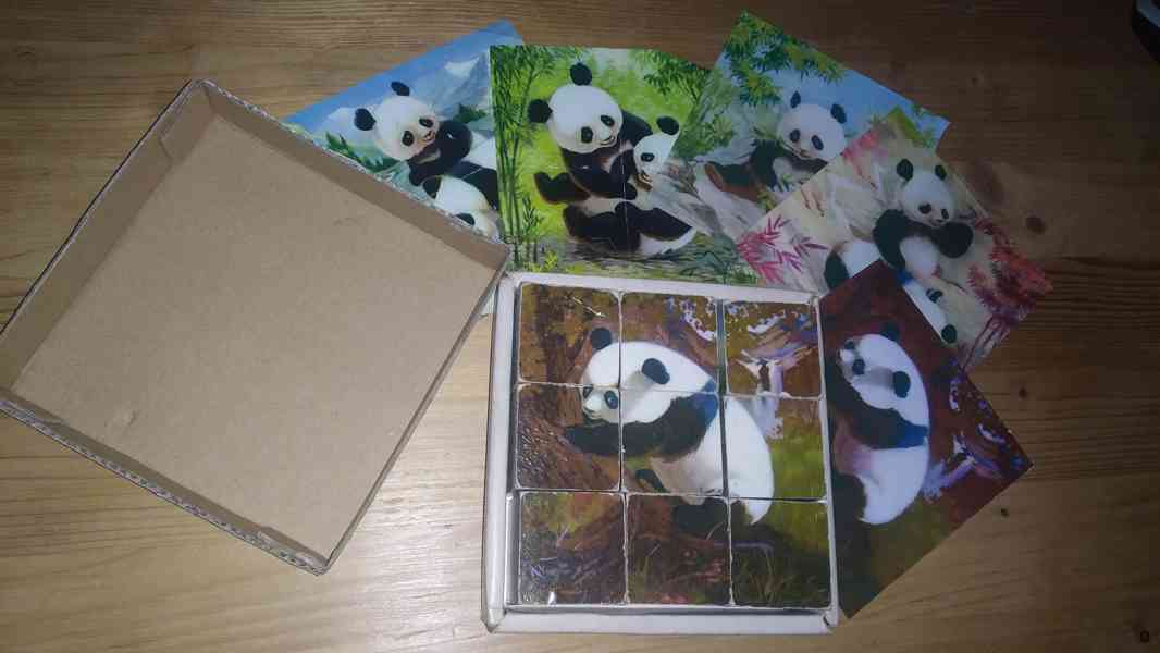 Retro kostky Panda - foto 2