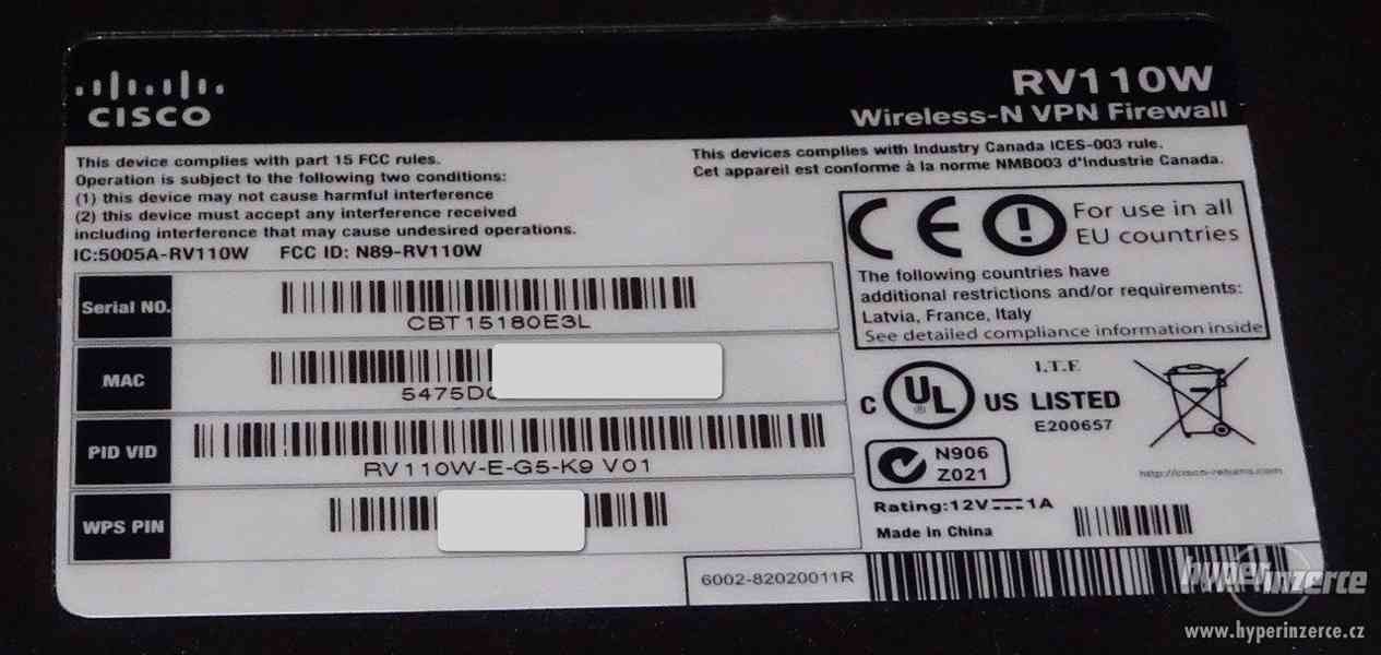 Cisco RV110W Wireless-N VPN Firewall - foto 4
