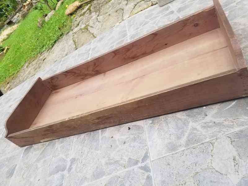 Starožitný dřevěný podnos - foto 3