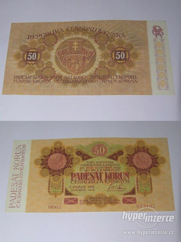 Kopie vzácných 1 republikových bankovek -- Mucha -- - foto 7
