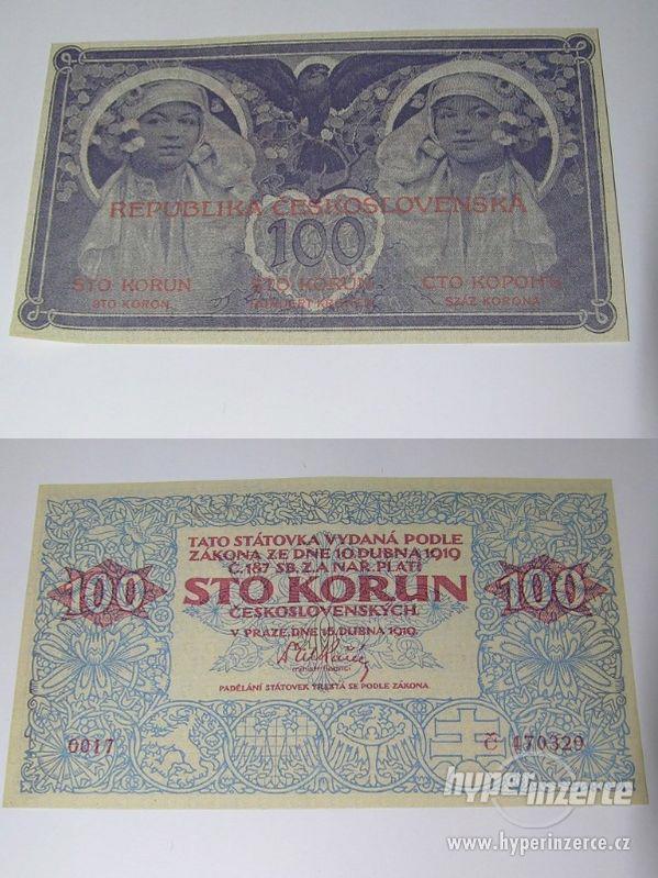 Kopie vzácných 1 republikových bankovek -- Mucha -- - foto 8