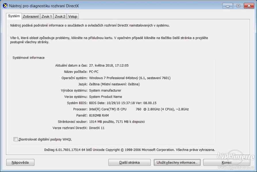 Herní PC Intel Core i5, 8GB DDR3, SSD, Nvidia GeForce GTS 2G - foto 4
