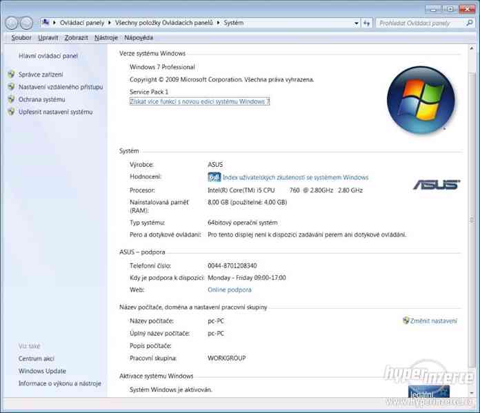 Herní PC Intel Core i5, 8GB DDR3, SSD, Nvidia GeForce GTS 2G - foto 6