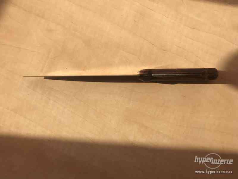 Výjimečný starý nůž s uhlíkovou čepelí - foto 8