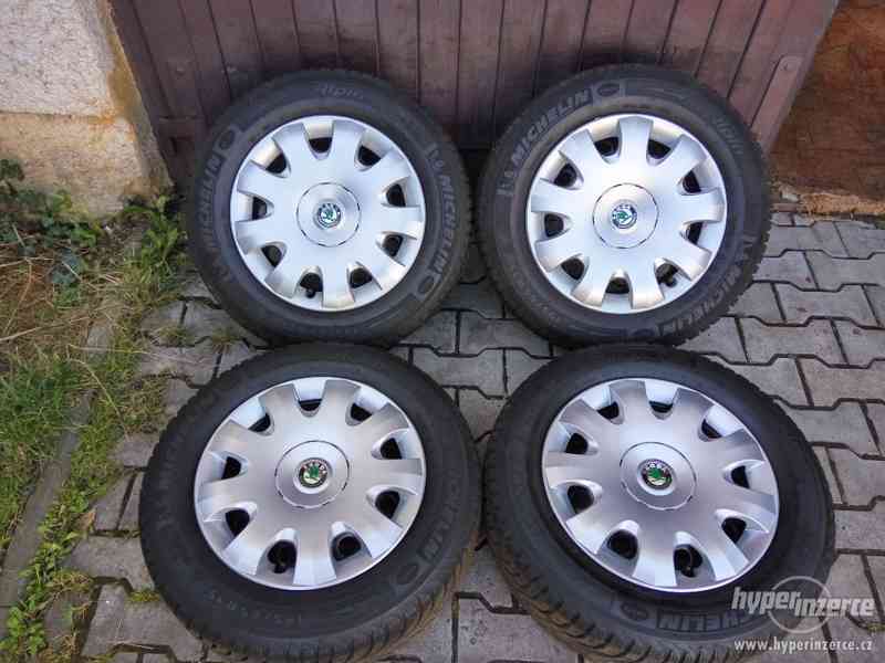 195/65R15 zimní sada škoda octavia II 5x112 6x15 ET47 8mm - foto 1