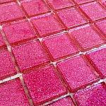 Mozaika Skleněná s brokátem růžová Glass Mosaic Glitter rosa - foto 19