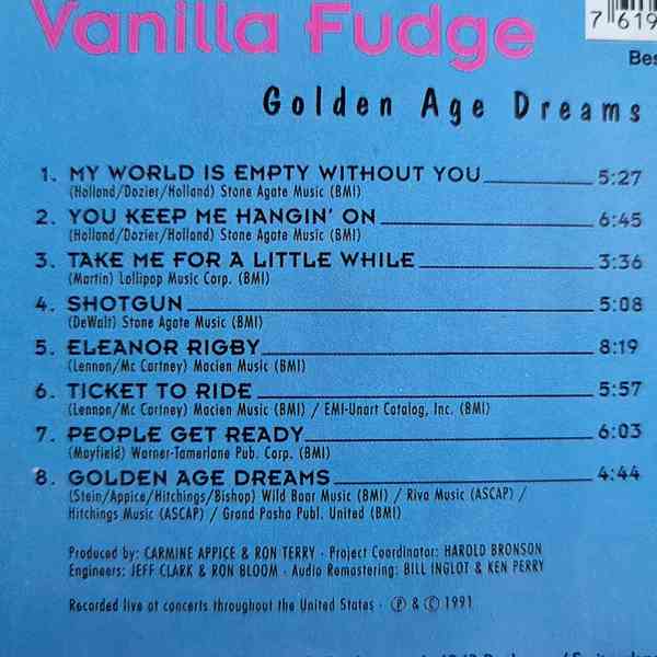 CD - VANILLA FUDGE / Golden Age Dreams - foto 2
