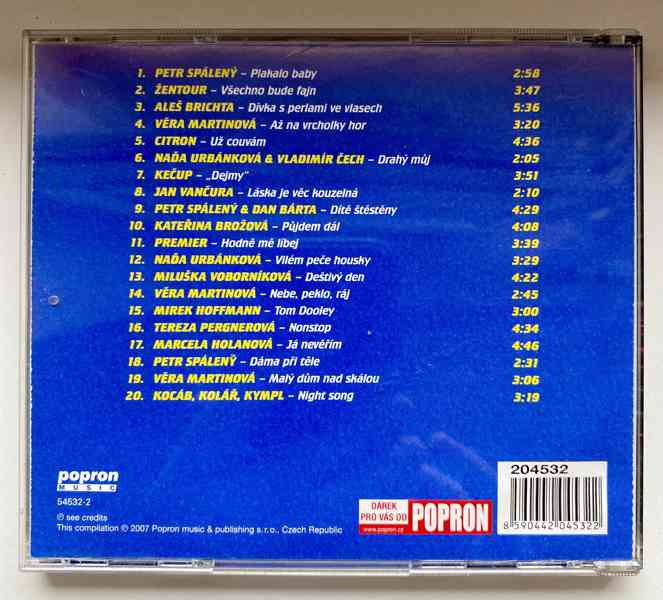 CD 20 ČESKÝCH HITÚ 2007 - foto 3