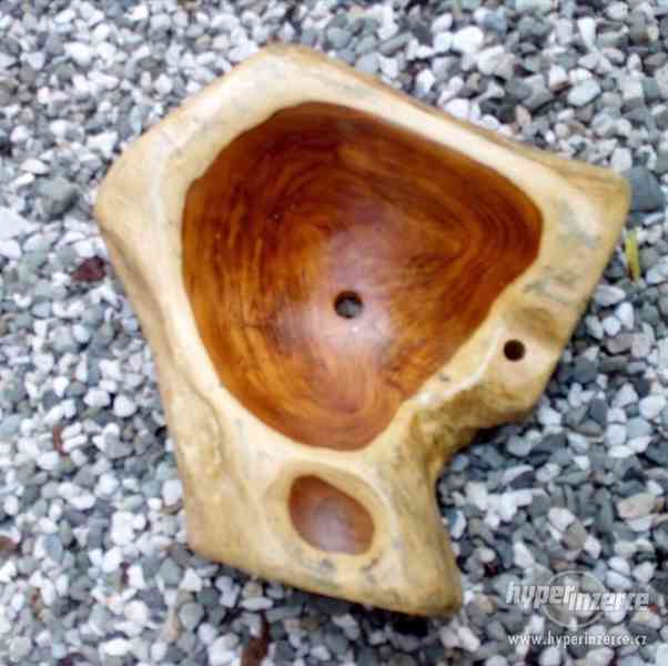 Prodám dřevěné umyvadlo z teaku (masiv) - foto 1
