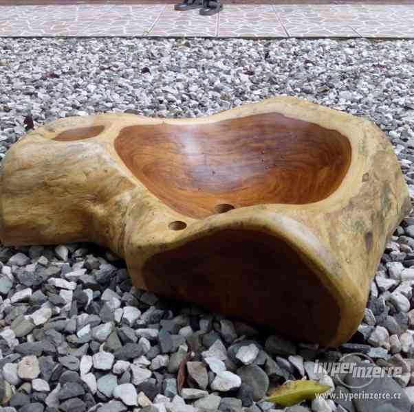 Prodám dřevěné umyvadlo z teaku (masiv) - foto 4