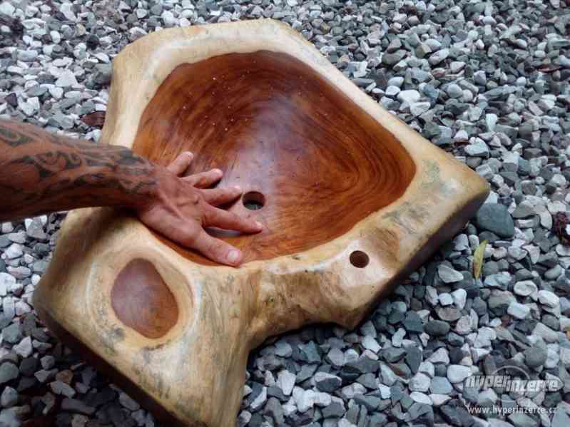 Prodám dřevěné umyvadlo z teaku (masiv) - foto 6