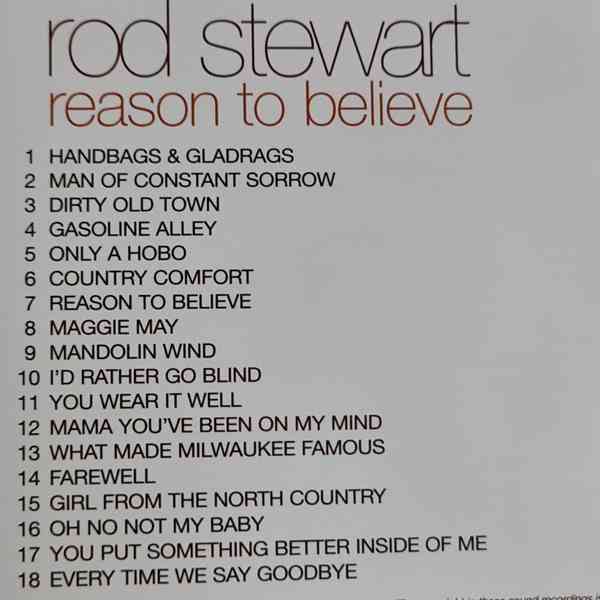 CD - ROD STEWART / Reason To Believe - foto 2