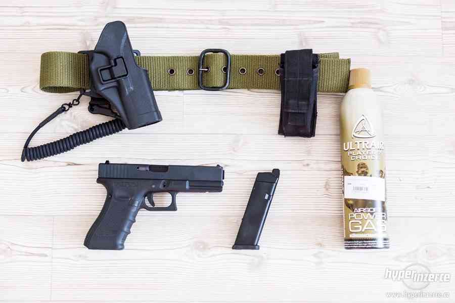 AIRSOFT Glock 17, rám gen. 4, Black, GBB, WE - foto 2