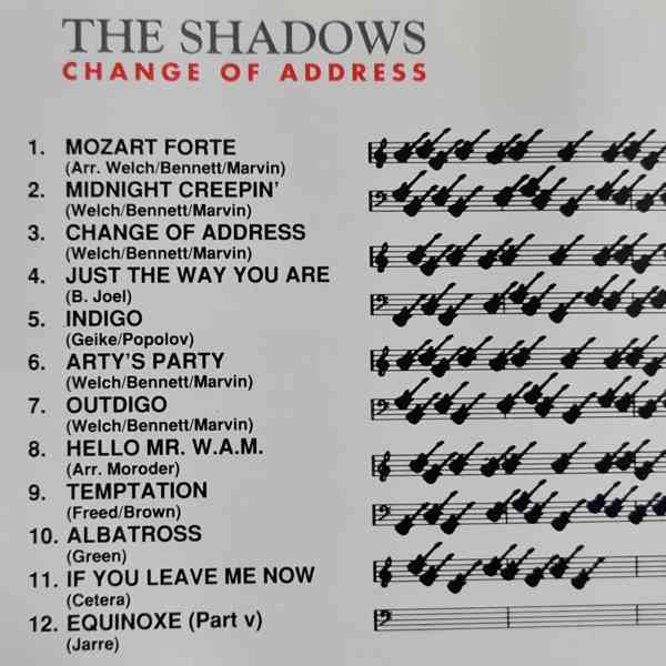 CD - THE SHADOWS / Change Of Address - foto 2