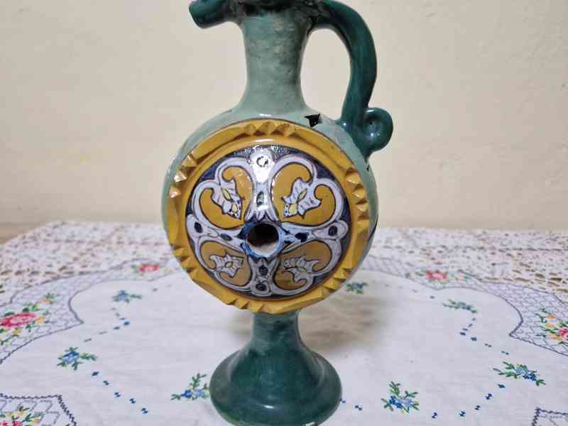 Velmi starý zajímavý fajánsový Džbán - foto 8