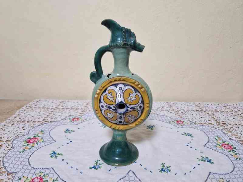 Velmi starý zajímavý fajánsový Džbán - foto 5