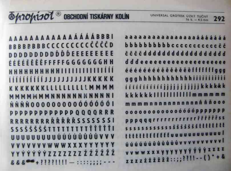 Propisot (suché propisovací obtisky) z 80.let - foto 7