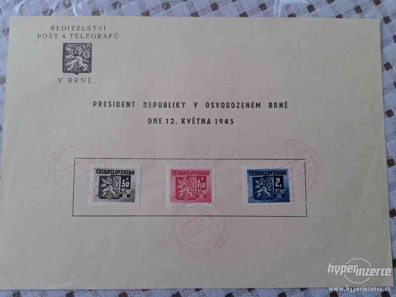originální aršíky příjezdu prezidenta v roce 1945 - foto 3