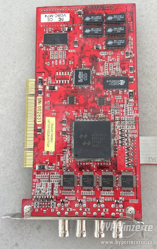 PCI karta Vguard vg8c-mp4 pro připojení kamer - foto 2