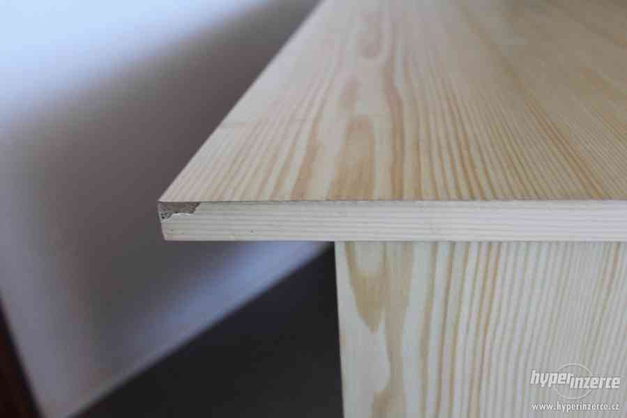 Psací stůl s odnímatelnou deskou  - borovice - foto 9