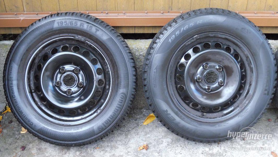 ZIMNÍ SADA OCTAVIA2: PLECHÁČE R15 5x112 ET47 195/65/15 8mm - foto 2