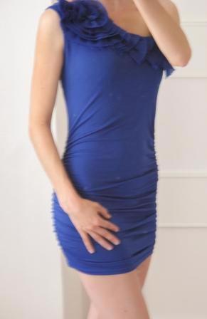 romantické modré šaty - nové - foto 1