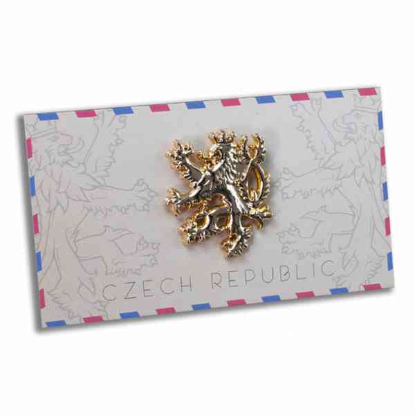 Odznak Český lev - zlatý - foto 2