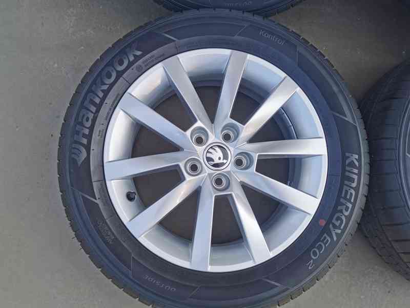 205/55R16 alu kola škoda scala 6x16 5x100 ET38 letní pneu  - foto 7