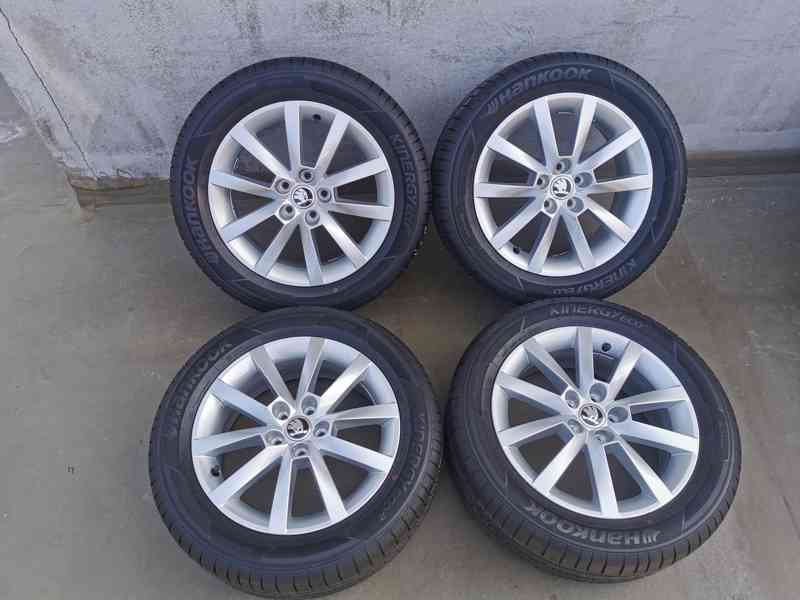 205/55R16 alu kola škoda scala 6x16 5x100 ET38 letní pneu  - foto 8