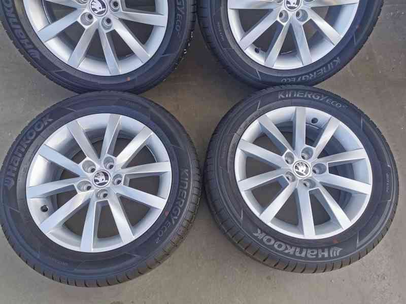 205/55R16 alu kola škoda scala 6x16 5x100 ET38 letní pneu  - foto 3