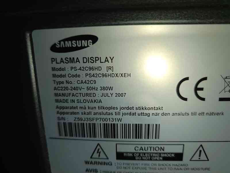 Televize Samsung – Plasma Display - foto 2