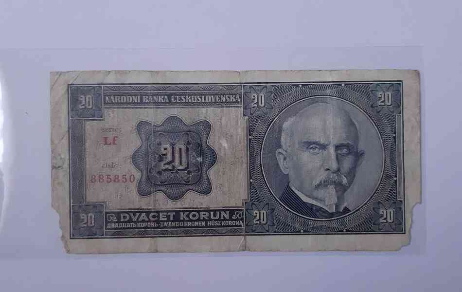 Bankovky 20 Kčs 1926 - 1988 - foto 9