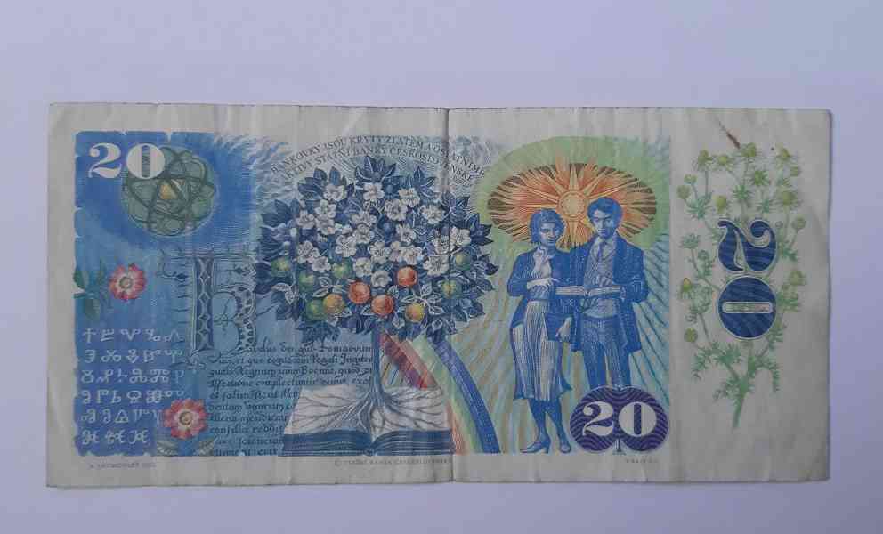 Bankovky 20 Kčs 1926 - 1988 - foto 8
