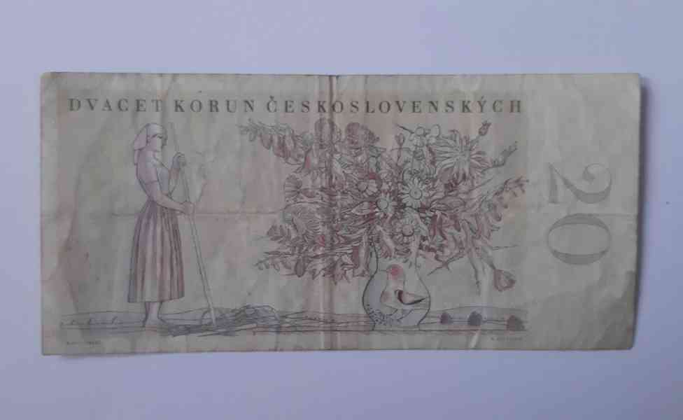 Bankovky 20 Kčs 1926 - 1988 - foto 12