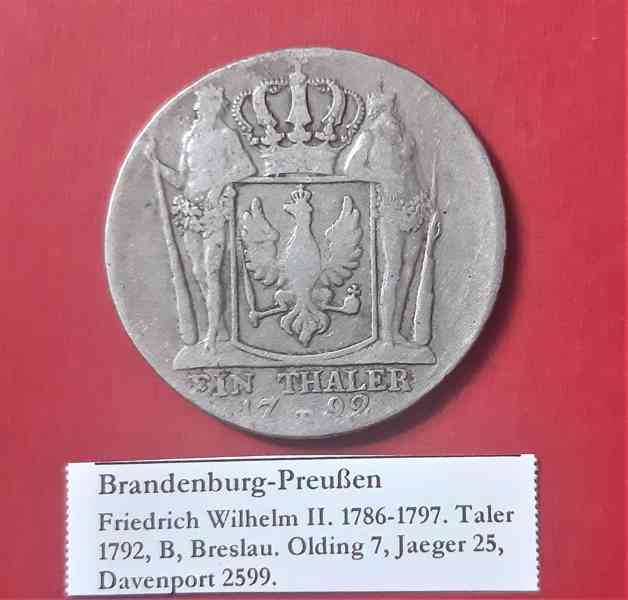 Tolar 1792 B Prusko (Nr.5) Brandenburg-Preußen, - foto 2