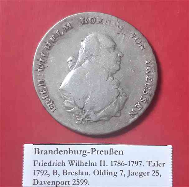 Tolar 1792 B Prusko (Nr.5) Brandenburg-Preußen, - foto 1