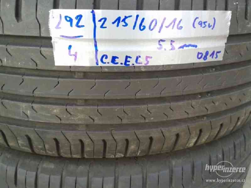 Sada letních pneu Continental 215/60/16 - foto 2