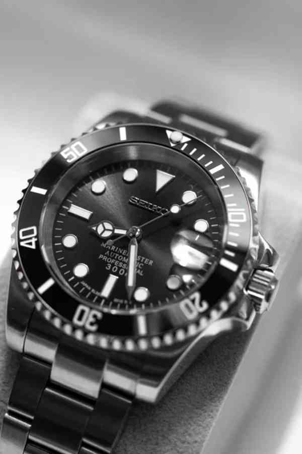 Hodinky SeikoMod Submariner Black - foto 2