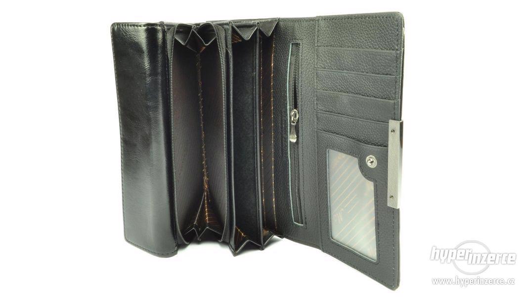 Černá dámská kožená peněženka - foto 8