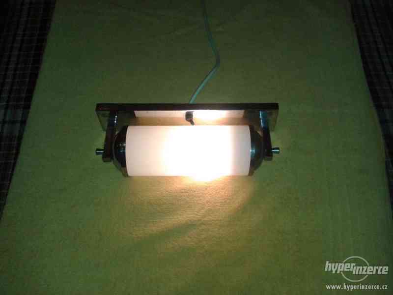 Chromovaná retro lampička  - foto 2