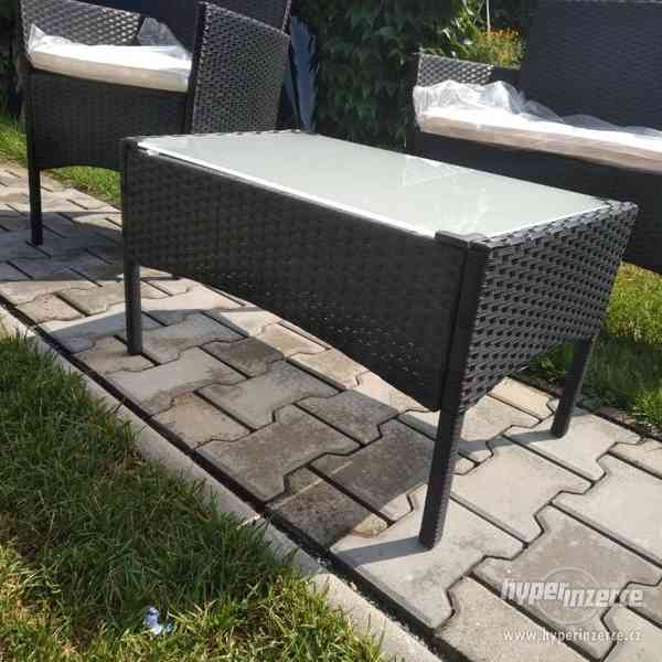 zahradni nabytek balkon terasa set sedacka ratan - foto 14