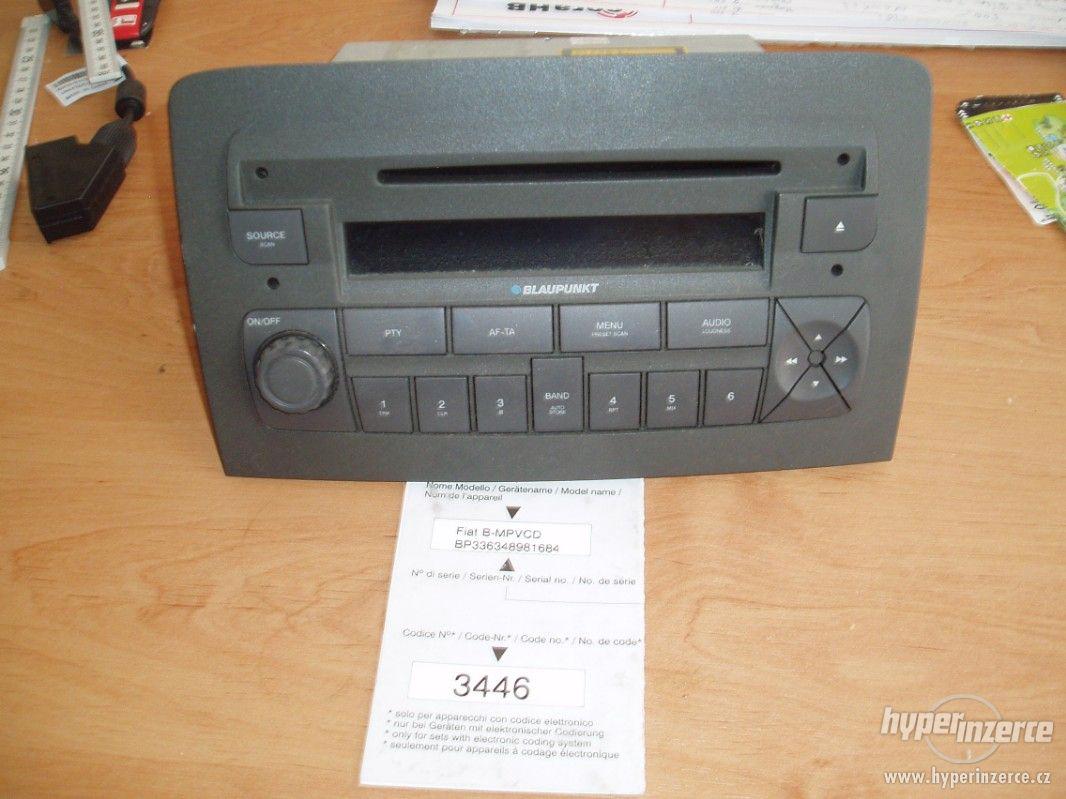 Prodám originální rádio Fiat na CD - foto 1