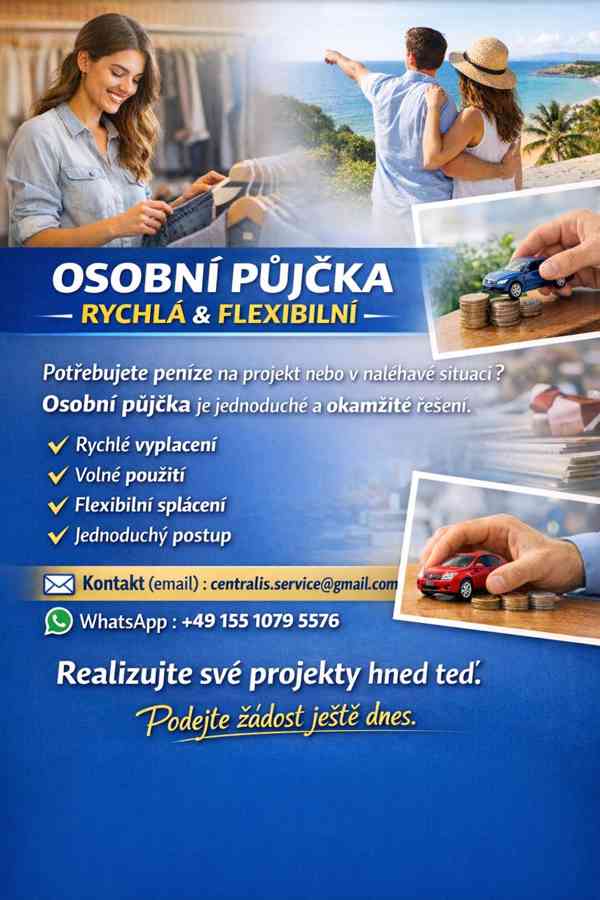 RYCHLÁ A FLEXIBILNÍ OSOBNÍ PŮJČKA - foto 2