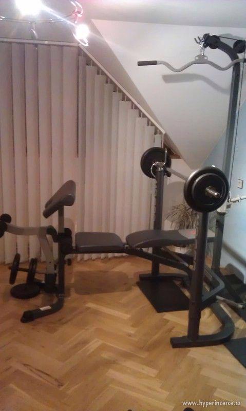 Benchpress Marcy MD 880 + osa a závaží 50 Kg - foto 2